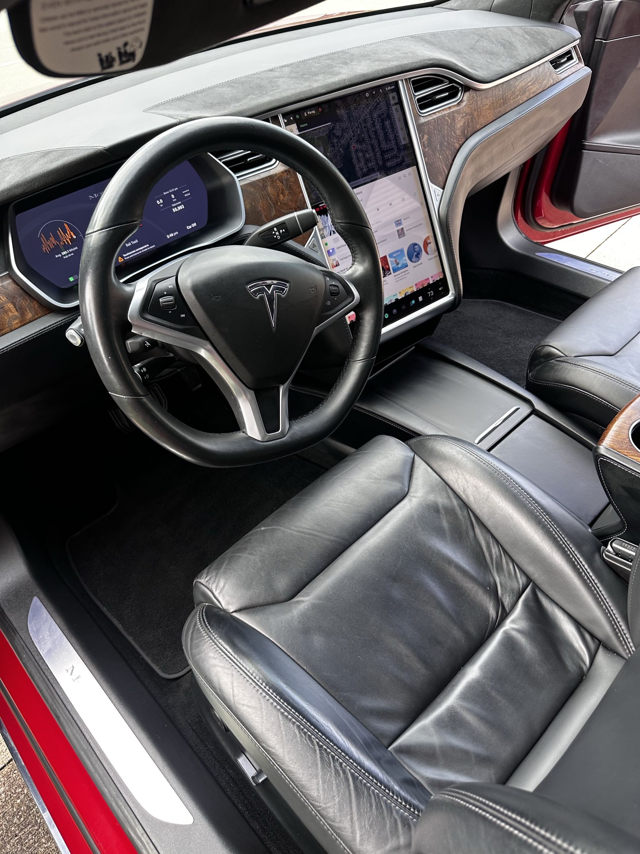 Tesla interior detail